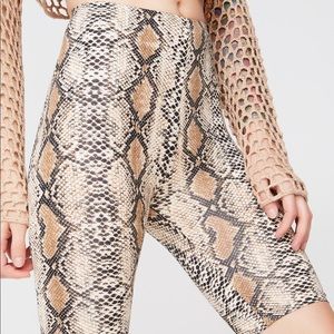 🐍BRAND NEW Snakeskin Biker Shorts